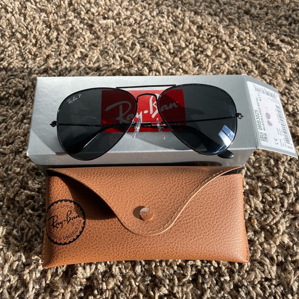 Black Aviator Ray Ban RB3025